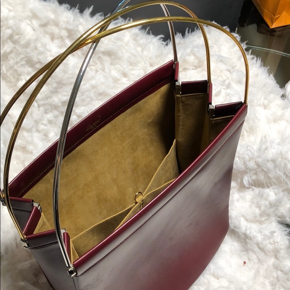 Cartier vintage bag w/matching clutch wallet - Picture 3 of 8